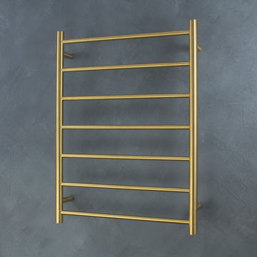 7 Bar Round Heated towel rail