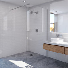 Screen wall fixed shower panel