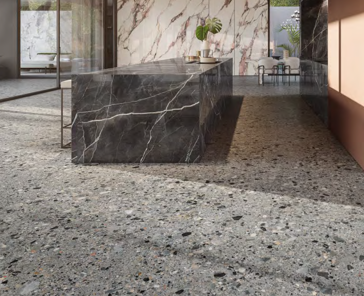 Art Ceppo terrazzo tile large format