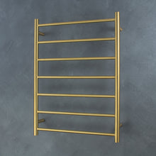 7 Bar Round Heated towel rail