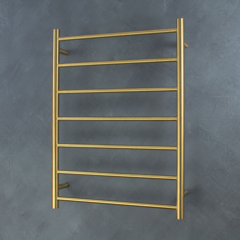 7 Bar Round Heated towel rail