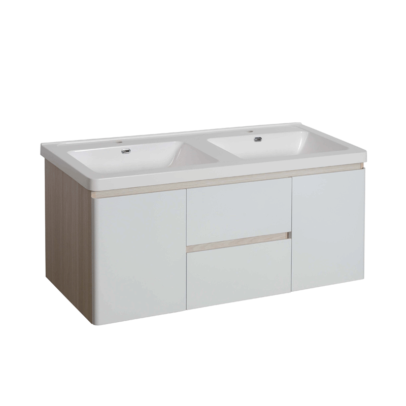 Lotus ash 1200 double basin vanity