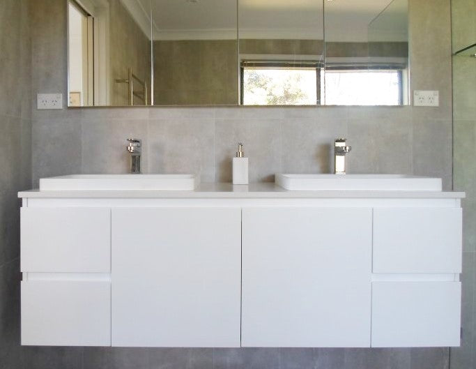 Ashley Twin 1500 custom vanity