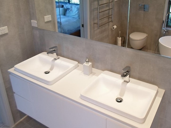 Ashley Twin 1500 custom vanity